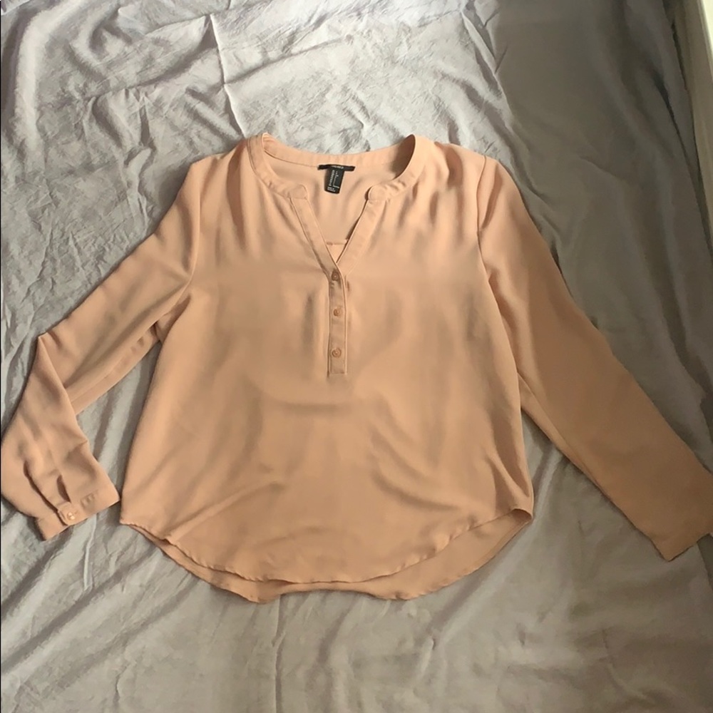 Forever 21 Blush Nude Blouse